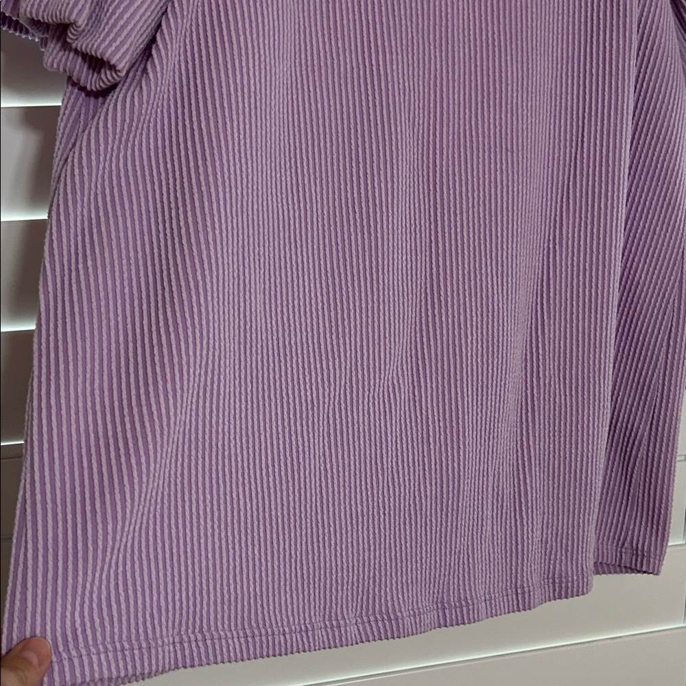 Lavender Ribbed Top - Picture 4 of 4